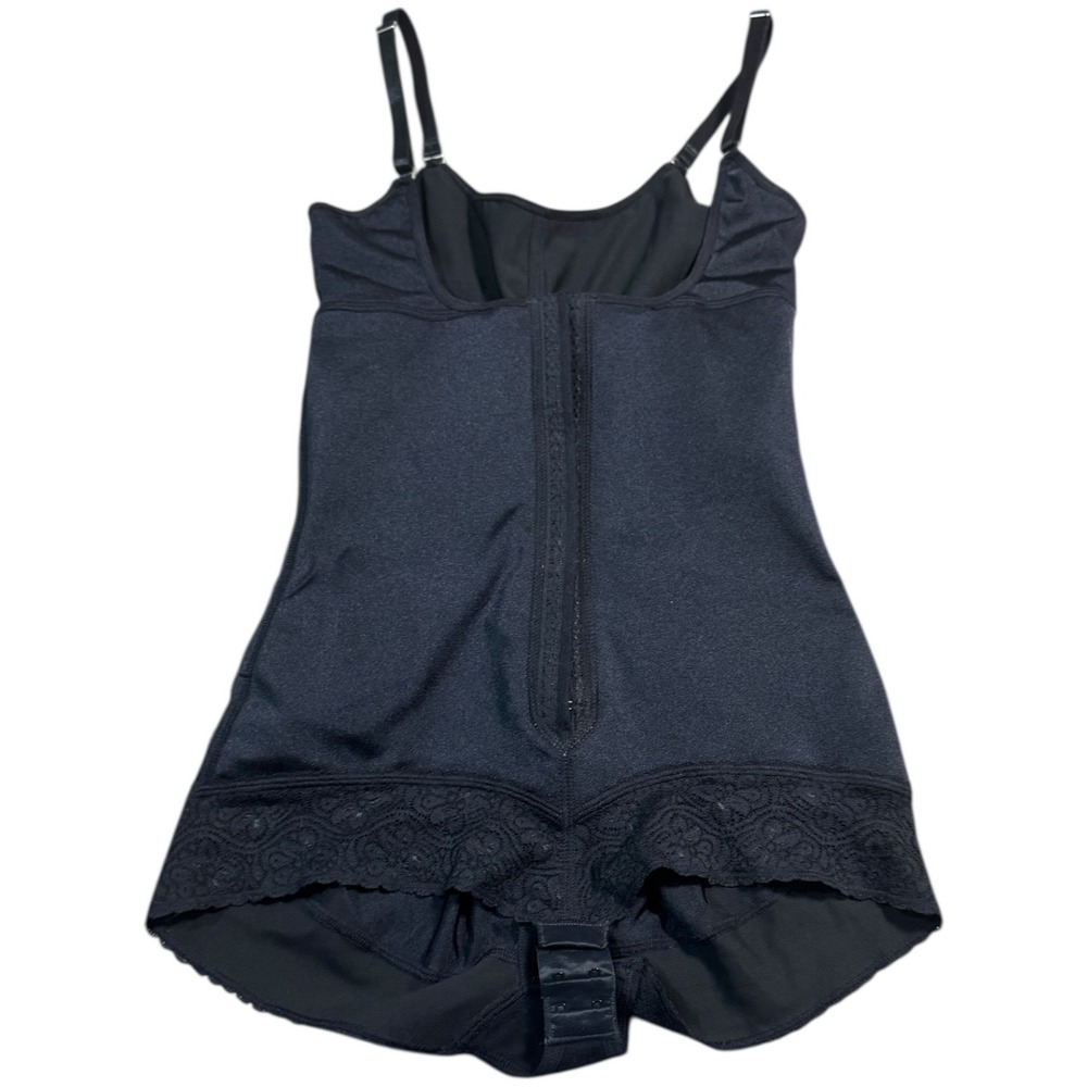 Vedette‎ Colombian Faja Bodysuit Black Firm Control Hook Postpartum Shapewear L